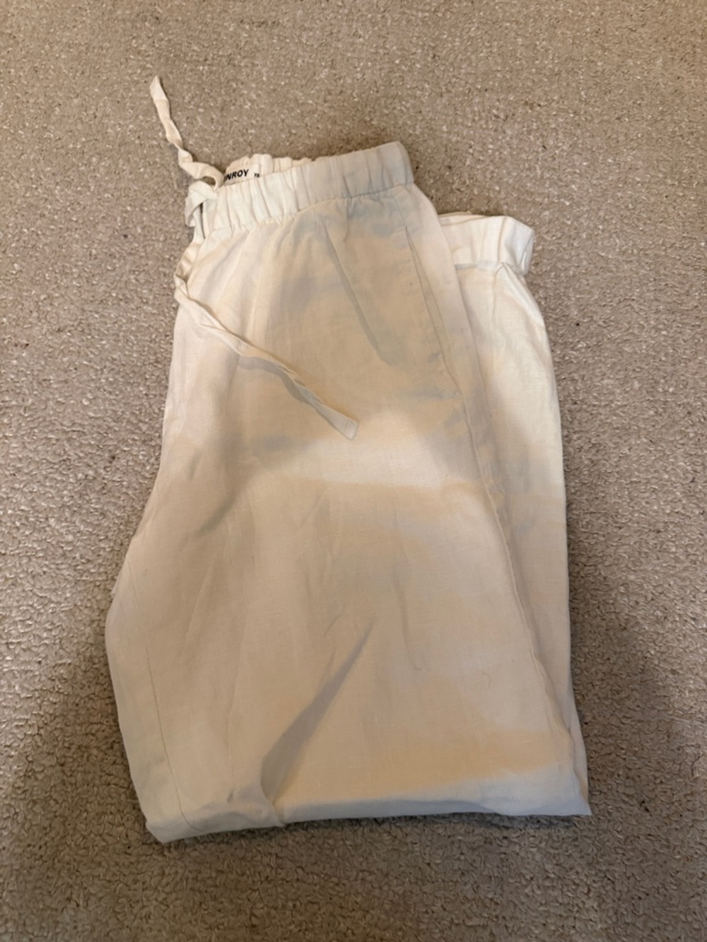 Venroy women’s  Off-White Drawstring Jogger Pants